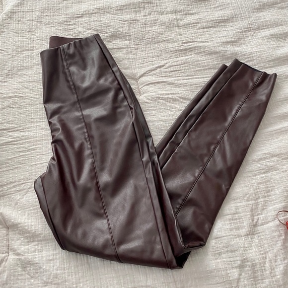 H&M Faux Leather Leggings - Picture 3 of 5